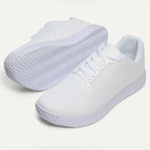 Nobull women’s Outwork edge (impact) training lace up shoes off white sneakers